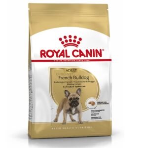 Royal Adult premium adult dog food for fluffy French Bulldogs
