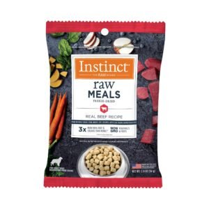 Pure Instinct Puppy freeze-dried raw food for fluffy French Bulldog puppies